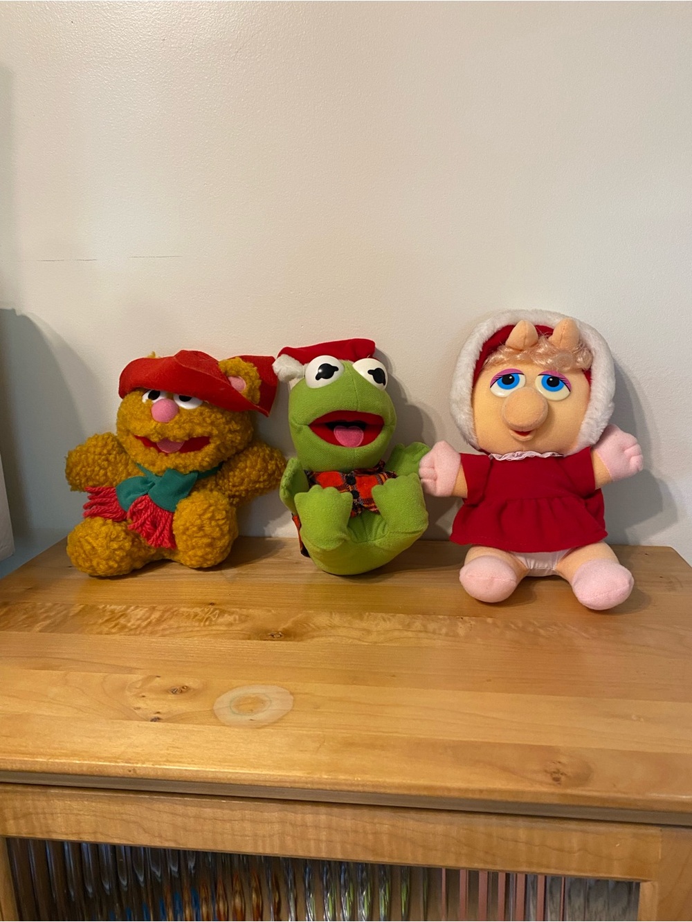 Vintage 1987 McDonald's Muppet Babies Jim Henson Christmas Plush Set of 3
